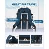 imageLOVEVOOK Carry on Travel Backpack 40L Waterproof Large 17inch Laptop Luggage Daypack as Personal Item Flight Approved Business Weekender Overnight with 3 Packing Cubes Light grayPinkDark Blue Greenblack