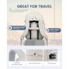 imageLOVEVOOK Carry on Travel Backpack 40L Waterproof Large 17inch Laptop Luggage Daypack as Personal Item Flight Approved Business Weekender Overnight with 3 Packing Cubes Light grayPinkAlight Graypink