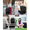 imageLOVEVOOK Carry on Travel Backpack 40L Waterproof Large 17inch Laptop Luggage Daypack as Personal Item Flight Approved Business Weekender Overnight with 3 Packing Cubes Light grayPinkBlackblack