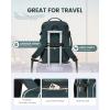 imageLOVEVOOK Carry on Travel Backpack 40L Waterproof Large 17inch Laptop Luggage Daypack as Personal Item Flight Approved Business Weekender Overnight with 3 Packing Cubes Light grayPinkDark Greenblack2