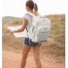imageLOVEVOOK Carry on Travel Backpack 40L Waterproof Large 17inch Laptop Luggage Daypack as Personal Item Flight Approved Business Weekender Overnight with 3 Packing Cubes Light grayPinkAlight Graypink