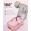 imageLOVEVOOK Carry on Travel Backpack 40L Waterproof Large 17inch Laptop Luggage Daypack as Personal Item Flight Approved Business Weekender Overnight with 3 Packing Cubes Light grayPinkPinkbrown