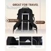 imageLOVEVOOK Carry on Travel Backpack 40L Waterproof Large 17inch Laptop Luggage Daypack as Personal Item Flight Approved Business Weekender Overnight with 3 Packing Cubes Light grayPinkBlackblack
