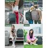 imageLOVEVOOK Carry on Travel Backpack 40L Waterproof Large 17inch Laptop Luggage Daypack as Personal Item Flight Approved Business Weekender Overnight with 3 Packing Cubes Light grayPinkDark Greenblack2