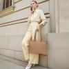 imageLOVEVOOK Laptop Tote Bag for Women 156 Inch Waterproof Leather Computer Bags Business Office Work Briefcase BlackApricot