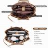 imageLOVEVOOK Laptop Tote Bag for Women 156 Inch Waterproof Leather Computer Bags Business Office Work Briefcase BlackApricot