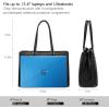 imageLOVEVOOK Laptop Tote Bag for Women 156 Inch Waterproof Leather Computer Bags Business Office Work Briefcase BlackBlack
