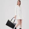 imageLOVEVOOK Laptop Tote Bag for Women 156 Inch Waterproof Leather Computer Bags Business Office Work Briefcase BlackBlackGrayWhite