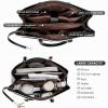 imageLOVEVOOK Laptop Tote Bag for Women 156 Inch Waterproof Leather Computer Bags Business Office Work Briefcase BlackBlackGrayWhite