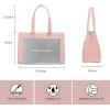 imageLOVEVOOK Laptop Tote Bag for Women 156 Inch Waterproof Leather Computer Bags Business Office Work Briefcase BlackBright Pink