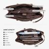 imageLOVEVOOK Laptop Tote Bag for Women 156 Inch Waterproof Leather Computer Bags Business Office Work Briefcase BlackCoffeeBeige