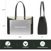 imageLOVEVOOK Laptop Tote Bag for Women 156 Inch Waterproof Leather Computer Bags Business Office Work Briefcase BlackDark GreenOlive GreenOff White