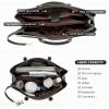 imageLOVEVOOK Laptop Tote Bag for Women 156 Inch Waterproof Leather Computer Bags Business Office Work Briefcase BlackDark GreenOlive GreenOff White