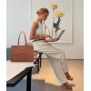 imageLOVEVOOK Laptop Tote Bag for Women 156 Inch Waterproof Leather Computer Bags Business Office Work Briefcase BlackDark Vintage Brown