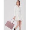 imageLOVEVOOK Laptop Tote Bag for Women 156 Inch Waterproof Leather Computer Bags Business Office Work Briefcase BlackLight Purple