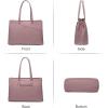 imageLOVEVOOK Laptop Tote Bag for Women 156 Inch Waterproof Leather Computer Bags Business Office Work Briefcase BlackLight Purple