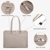 imageLOVEVOOK Laptop Tote Bag for Women 156 Inch Waterproof Leather Computer Bags Business Office Work Briefcase BlackMilk Gray Purple