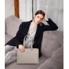 imageLOVEVOOK Laptop Tote Bag for Women 156 Inch Waterproof Leather Computer Bags Business Office Work Briefcase BlackMilk Gray Purple