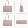 imageLOVEVOOK Laptop Tote Bag for Women 156 Inch Waterproof Leather Computer Bags Business Office Work Briefcase BlackMilk Gray Purple