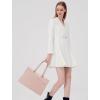 imageLOVEVOOK Laptop Tote Bag for Women 156 Inch Waterproof Leather Computer Bags Business Office Work Briefcase BlackPink