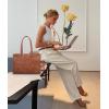 imageLOVEVOOK Laptop Tote Bag for Women 156 Inch Waterproof Leather Computer Bags Business Office Work Briefcase BlackVintage Brown
