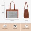 imageLOVEVOOK Laptop Tote Bag for Women 156 Inch Waterproof Leather Computer Bags Business Office Work Briefcase BlackVintage Brown