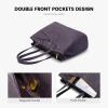 imageLOVEVOOK Laptop Tote Bag for Women 156 Inch Waterproof Leather Computer Bags Business Office Work Briefcase BlackVintage Purple
