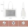 imageLOVEVOOK Laptop Tote Bag for Women 156 Inch Waterproof Leather Computer Bags Business Office Work Briefcase BlackWhite
