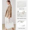 imageLOVEVOOK Laptop Tote Bag for Women 156 Inch Waterproof Leather Computer Bags Business Office Work Briefcase BlackWhite