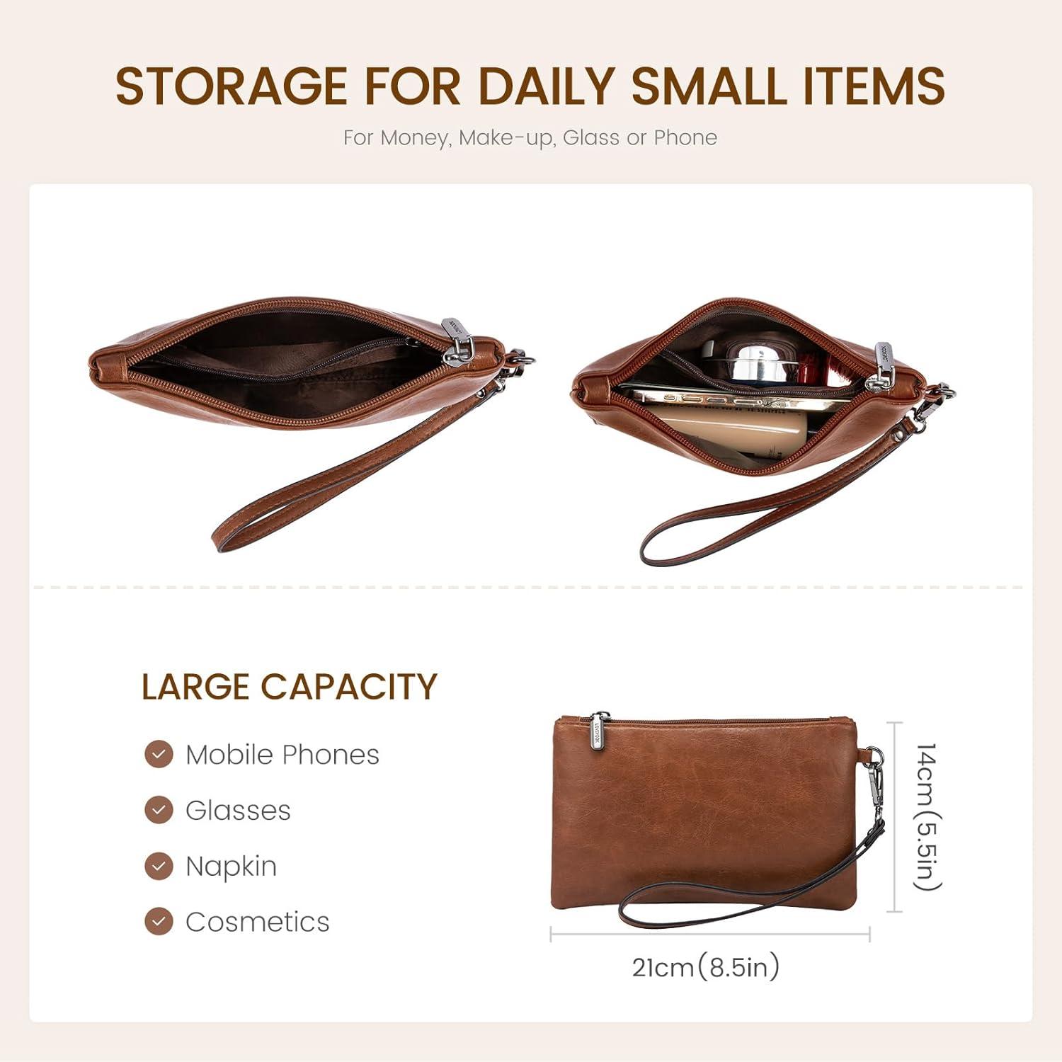 imageLOVEVOOK Laptop Bag for Women 156 inch Laptop Tote Bag Vintage Work Bags for Women Computer Bag Office Briefcase HandbagDark Brown