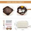 imageLOVEVOOK 156inch Canvas Laptop Tote with Clutch for Women  Lightweight Large Capacity for Work Travel SchoolBeige