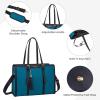 imageLOVEVOOK 156inch Canvas Laptop Tote with Clutch for Women  Lightweight Large Capacity for Work Travel SchoolBlackblue