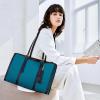 imageLOVEVOOK 156inch Canvas Laptop Tote with Clutch for Women  Lightweight Large Capacity for Work Travel SchoolBlackblue