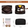 imageLOVEVOOK 156inch Canvas Laptop Tote with Clutch for Women  Lightweight Large Capacity for Work Travel SchoolBlackbrown