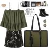 imageLOVEVOOK 156inch Canvas Laptop Tote with Clutch for Women  Lightweight Large Capacity for Work Travel SchoolBlackgreen