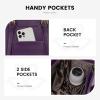 imageLOVEVOOK 156inch Canvas Laptop Tote with Clutch for Women  Lightweight Large Capacity for Work Travel SchoolDark Purple