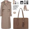 imageLOVEVOOK 156inch Canvas Laptop Tote with Clutch for Women  Lightweight Large Capacity for Work Travel SchoolKhaki