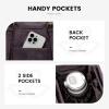 imageLOVEVOOK 156inch Canvas Laptop Tote with Clutch for Women  Lightweight Large Capacity for Work Travel SchoolLight Purple