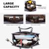 imageLOVEVOOK 156inch Canvas Laptop Tote with Clutch for Women  Lightweight Large Capacity for Work Travel SchoolMidnight Grey