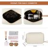 imageLOVEVOOK 156inch Canvas Laptop Tote with Clutch for Women  Lightweight Large Capacity for Work Travel SchoolPearl Whitebeige