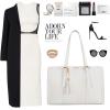 imageLOVEVOOK 156inch Canvas Laptop Tote with Clutch for Women  Lightweight Large Capacity for Work Travel SchoolWhite