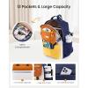 imageLOVEVOOK Backpack with Large Tumbler Holder Pockets156 inch Laptop Daypack Waterproof Travel Bag for WomenCitrus Wave