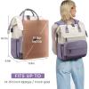 imageLOVEVOOK Laptop Backpack for Women 156 Inch Work Business Backpacks Purse With Large Capacity Waterproof Nurse Bag College Bookbag for School Waterproof Casual Daypack for TravelWhitepurple