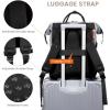 imageLOVEVOOK Laptop Backpack for Women 156 Inch Work Business Backpacks Purse With Large Capacity Waterproof Nurse Bag College Bookbag for School Waterproof Casual Daypack for TravelBlackgreybrown