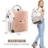 imageLOVEVOOK Laptop Backpack for Women 156 Inch Work Business Backpacks Purse With Large Capacity Waterproof Nurse Bag College Bookbag for School Waterproof Casual Daypack for TravelBeigenude