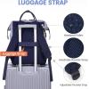 imageLOVEVOOK Laptop Backpack for Women 156 Inch Work Business Backpacks Purse With Large Capacity Waterproof Nurse Bag College Bookbag for School Waterproof Casual Daypack for TravelGrey Blue