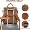 imageLOVEVOOK Laptop Backpack for Women 156 Inch Work Business Backpacks Purse With Large Capacity Waterproof Nurse Bag College Bookbag for School Waterproof Casual Daypack for TravelBeigebrown