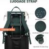 imageLOVEVOOK Laptop Backpack for Women 156 Inch Work Business Backpacks Purse With Large Capacity Waterproof Nurse Bag College Bookbag for School Waterproof Casual Daypack for TravelWhitegreenblack