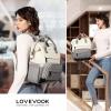 imageLOVEVOOK Laptop Backpack for Women 156 Inch Work Business Backpacks Purse With Large Capacity Waterproof Nurse Bag College Bookbag for School Waterproof Casual Daypack for TravelWhitegreyblack