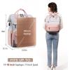 imageLOVEVOOK Laptop Backpack for Women 156 Inch Work Business Backpacks Purse With Large Capacity Waterproof Nurse Bag College Bookbag for School Waterproof Casual Daypack for TravelPinkgrey